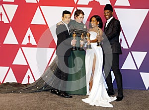 Rami Malek, Olivia Colman, Regina King and Mahershala Ali