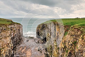 Raming Hole, a coastal feature in Pembrokeshire.