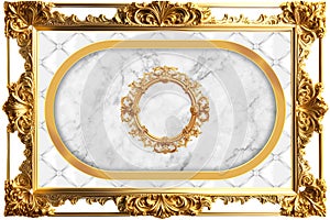 Ramka golden mandala design