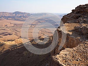 Ramon Crater Makhtesh Ramon,  Mitzpe Ramon, Negev desert, Israel photo