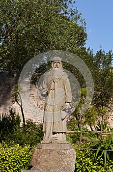 Ramon Llull statue- Santuary de Cura - Mallorca