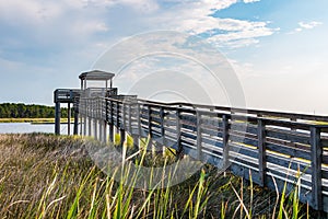 Ramp Over Marshland to Observation Point at Bodie Lighthouse