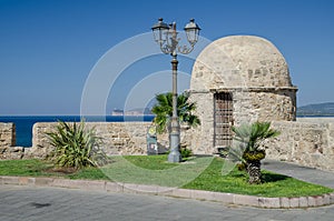 Rampart in Alghero town, Sardinia, Italy photo