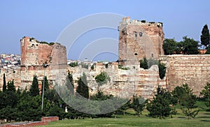 Rampart of istanbul, Turkey photo