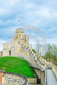 Rampart of the Lincoln castle, England photo