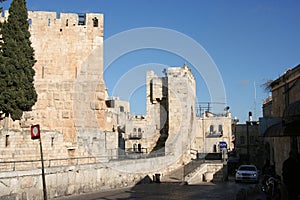 The Rampart`s Walk in Jerusalem photo