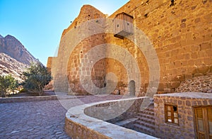 The rampart of St Catherine Monastery, Sinai, Egypt