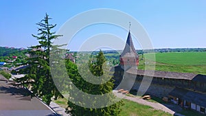 The rampart walk and panorama of Kamianets-Podilskyi Castle, Ukraine