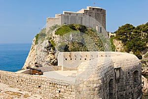 Ramparts and Fort Lovrijenac. Dubrovnik. Croatia