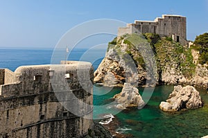 Ramparts and Fort Lovrijenac. Dubrovnik. Croatia