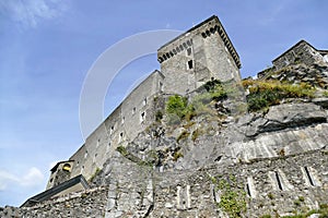 The ramparts and the keep of the Lourdes castle