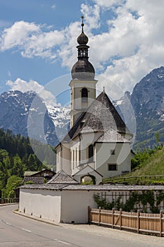 Ramsau church in Bavaria