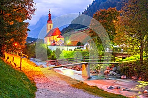 Ramsau, Germany - Fairy tale landscape Berchtesgaden, Bavaria