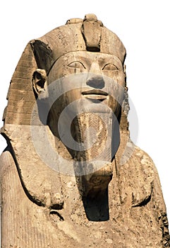 Ramses II isolated on white