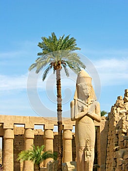 Ramses II statue in Karnak Temple