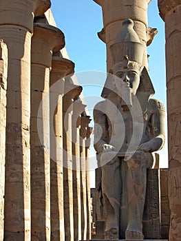 Ramses II watches over Luxor Temple, Egypt