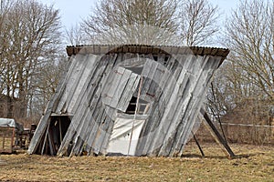 Ramshackle barn