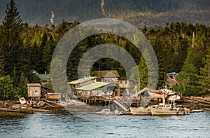 Ramshackle Boat Salvage Businesses Near Ketchikan photo
