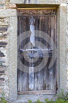 A ramshackle door