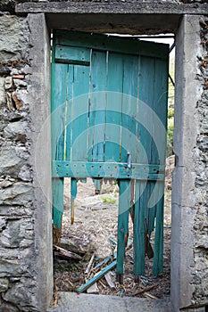 A ramshackle door