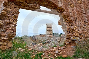 ruins of an old industrial unit