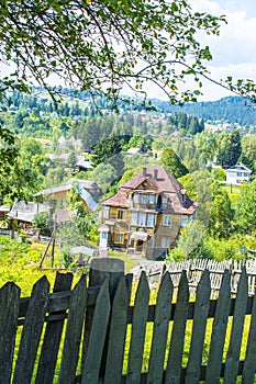 Ramshackle wooden house