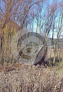 Ramshackle wooden house