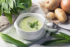 Ramsons cream soup photo