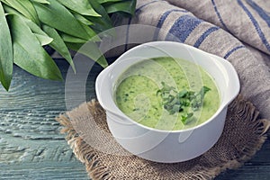 Ramsons cream soup