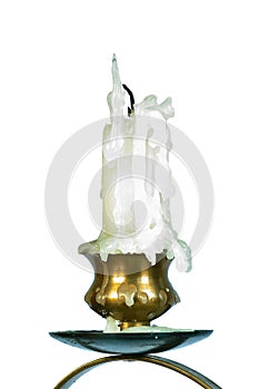 Ran candle in candlestick