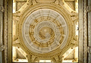 Ranakpur Jain Temple dome ceiling photo