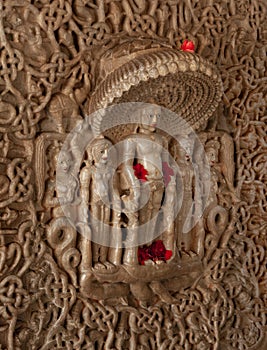 Ranakpur Jain Temple Marble Carvings photo