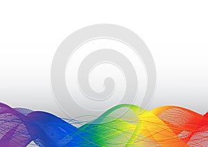 Ranbow on white vector background