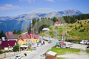 Ranca mountain resort in Parang Carpathians