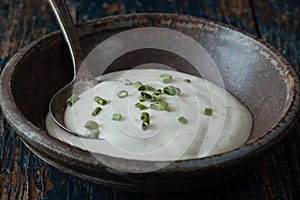 Ranch Dressing in a Bowl