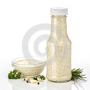 Ranch dressing isolated on white background