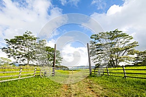 Ranch entrance in Hawaii