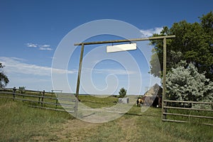 Ranch Entrance in Wyoming