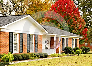 Ranch House in the Fall