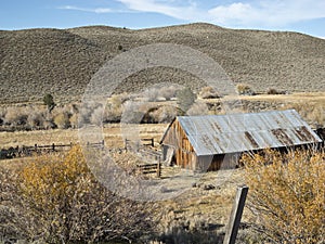 Ranch setting on the Eastern Sierra Nevada