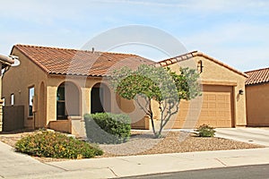 Ranch Stucco Home in Tucson, Arizona