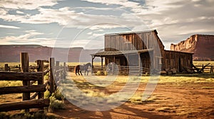 ranch wild west building