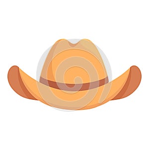 Rancher cowboy hat icon cartoon vector. Rodeo fashion