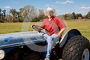 Rancher on Tractor