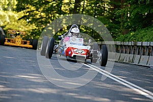 Randall Lawson in a Renault GRAC formula one racing car from 1972