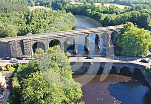 Randalstown Railway Viaduct Bridge over river Maine Antrim Northern Ireland