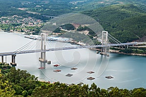 Rande bridge crossing the Ria de Vigo
