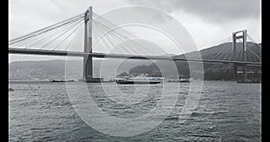 Rande bridge in Vigo, Spain. Rande Bridge