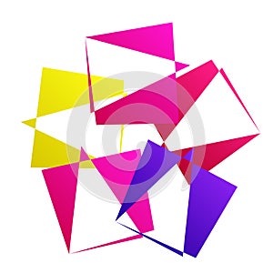 Random abstract geometric vector element