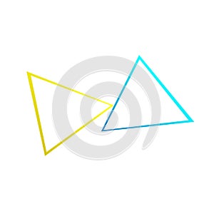 Random abstract geometric vector element